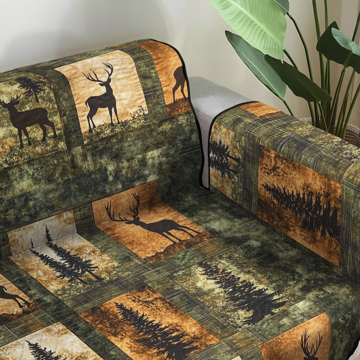 Woodland Charm Quilted Sofa Cover Sofa And Loveseat Covers Nice Christian Gifts