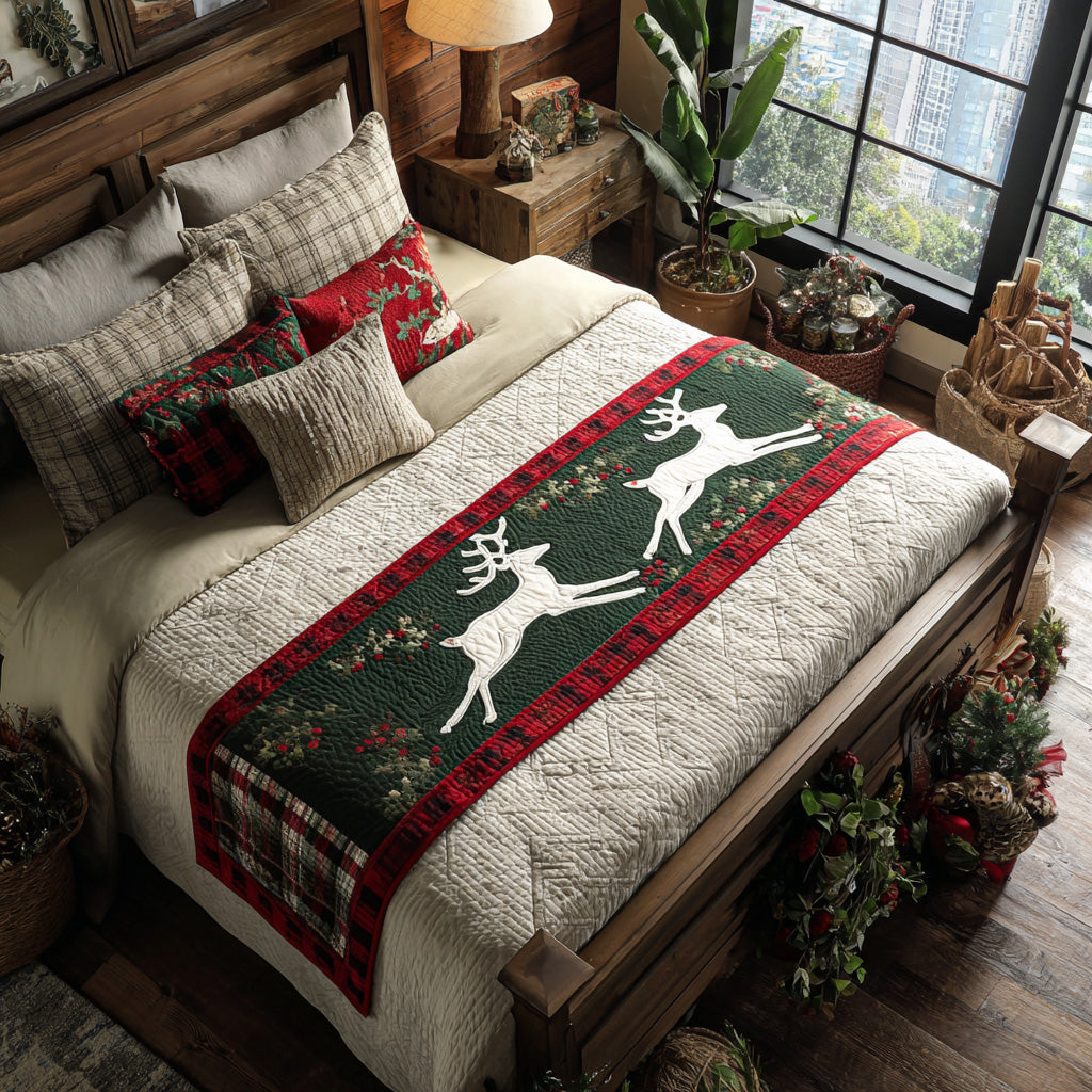 Woodland Flight Quilted Bed Runner Christmas Decorations Cool Christmas Gifts