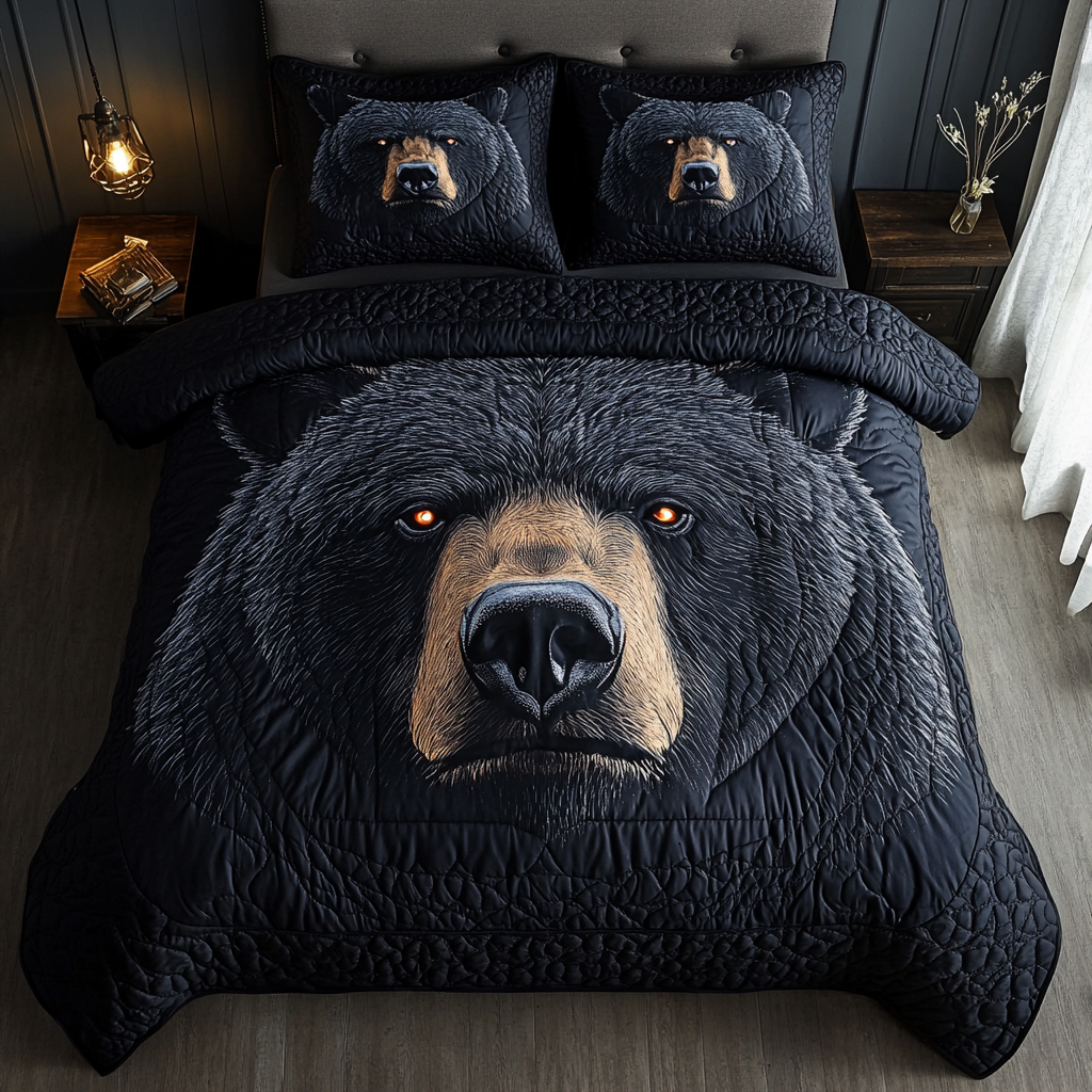 Woodland Power Quilted Bedding Set Bedroom Decor Ideas Nature Lover Gift Ideas