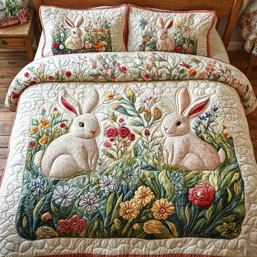 Woodland Rabbits Duvet Cover Set Best Comforter Sets Autumn Gifts For Wife