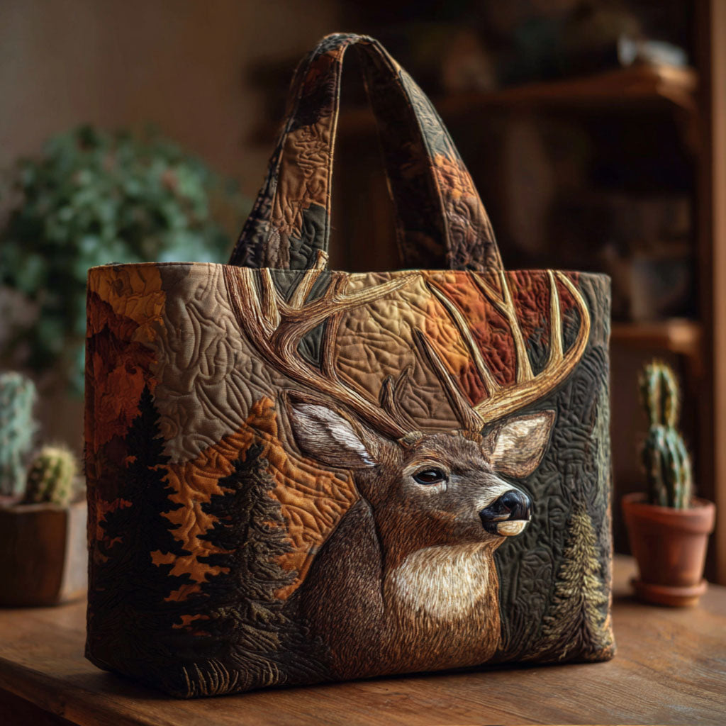 Woodland Spirit Quilted Tote Bag Gifts For Forest Lovers