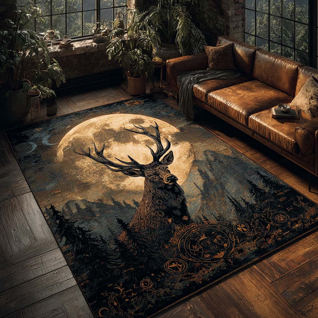 Woodland Whisper Area Rug Front Door Decor Top Gifts For Deer Hunters