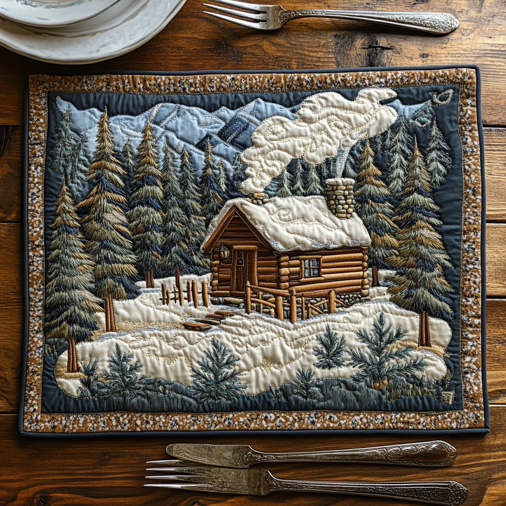 Woodland Whispers Quilted Place Mat Home Decor Items Christmas Gifts For Your Boyfriend