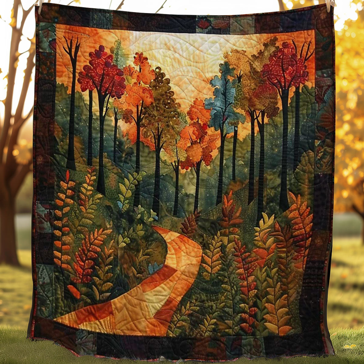 Woodland Wonders Quilt Blanket King Size Blanket Best Presents For Mum Christmas