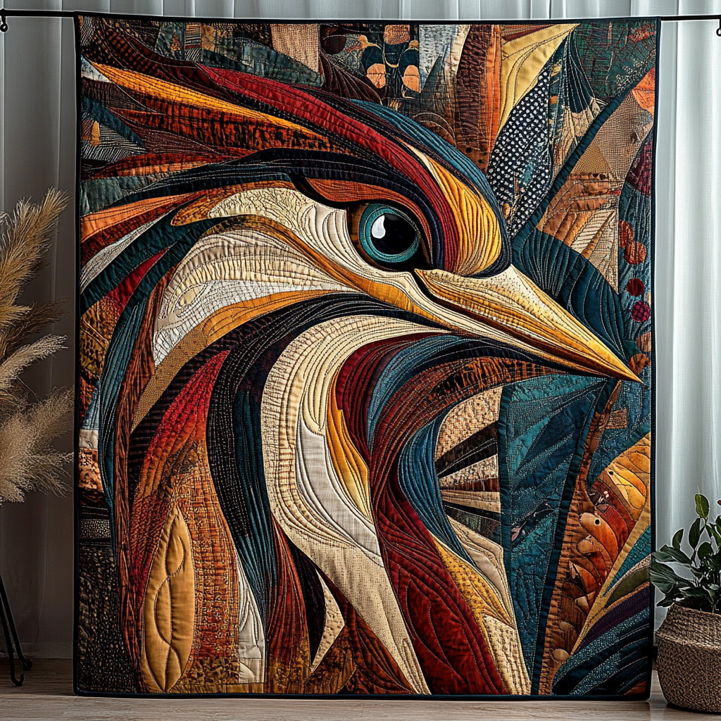 Woodpecker Native Quilted Blanket Gift Ideas For Bird Lovers