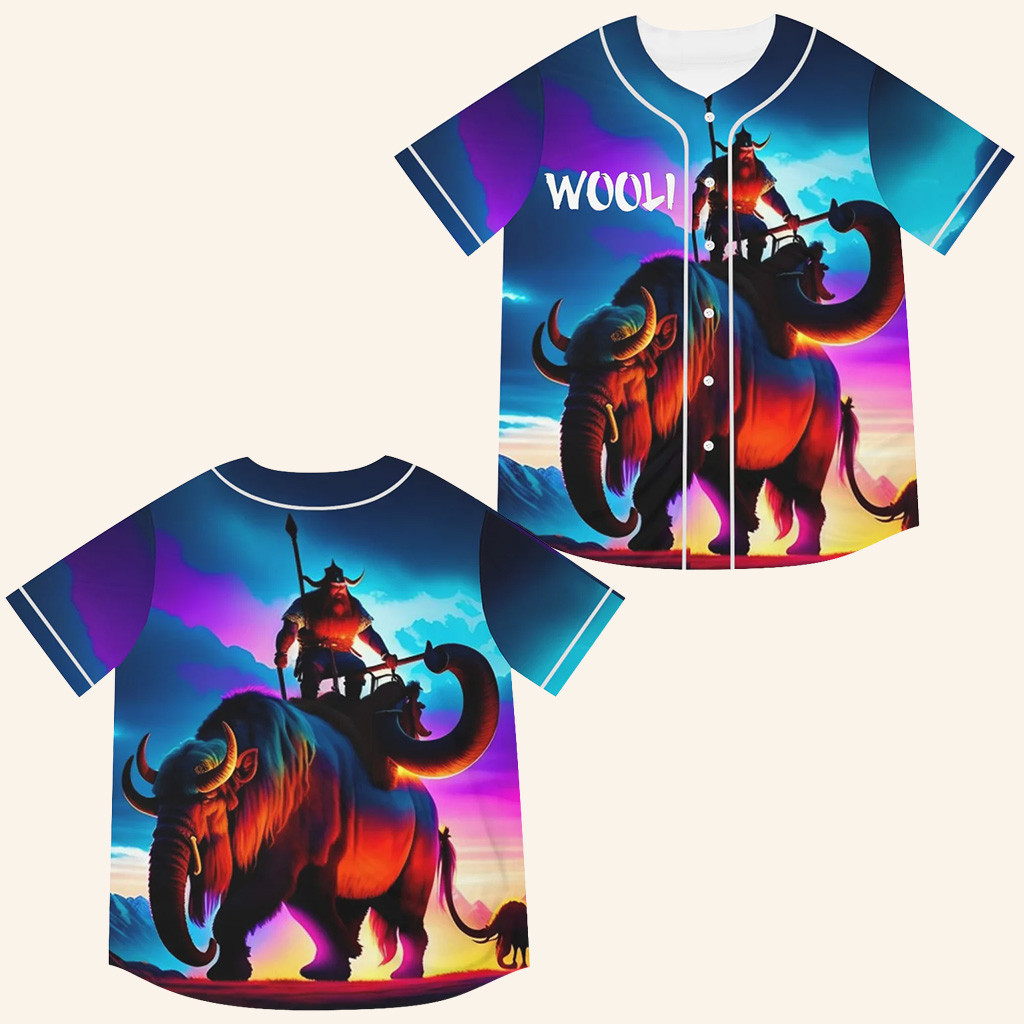 WOOLI Baseball Jersey EDM EDC Rave Jersey WOOLI Merch Christmas Gifts For Husband