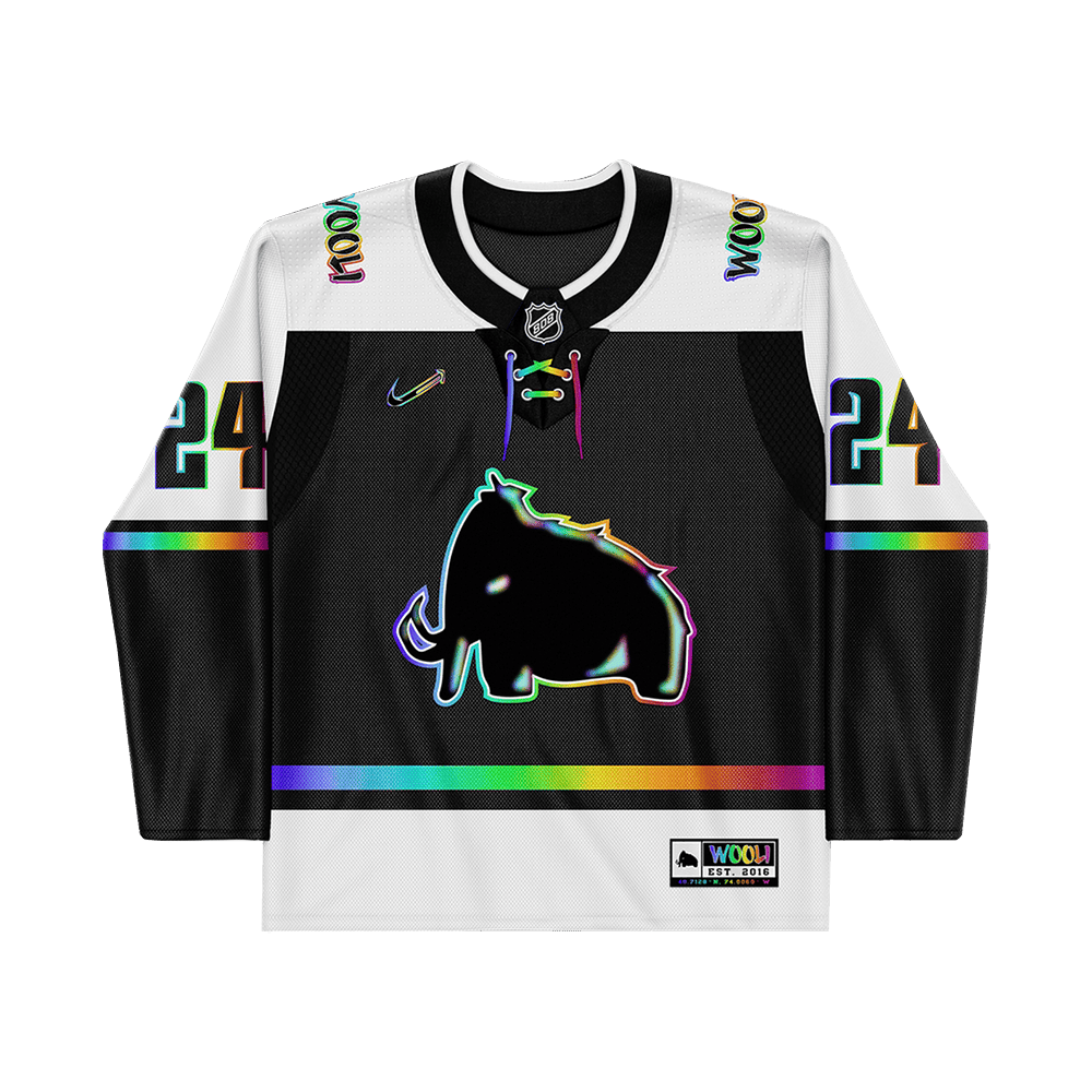 Wooli Merch Wooli Rainbow Hockey Jersey Best Father's Day Special Gifts Wooli Merch Wooli Rainbow Hockey Jersey Best Father's Day Special Gifts