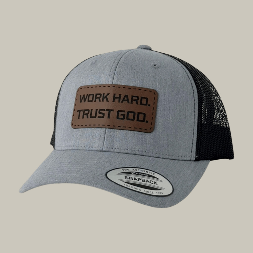 Work Hard Trust God Day Forty One Trucker Hat Day Forty One Merch Faith Gift For Friends