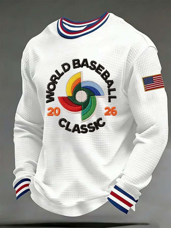 World Baseball Classic 2026 Long Sleeve Shirt WBC Fan Gear Patriotic Merch Gift For Baseball Fans