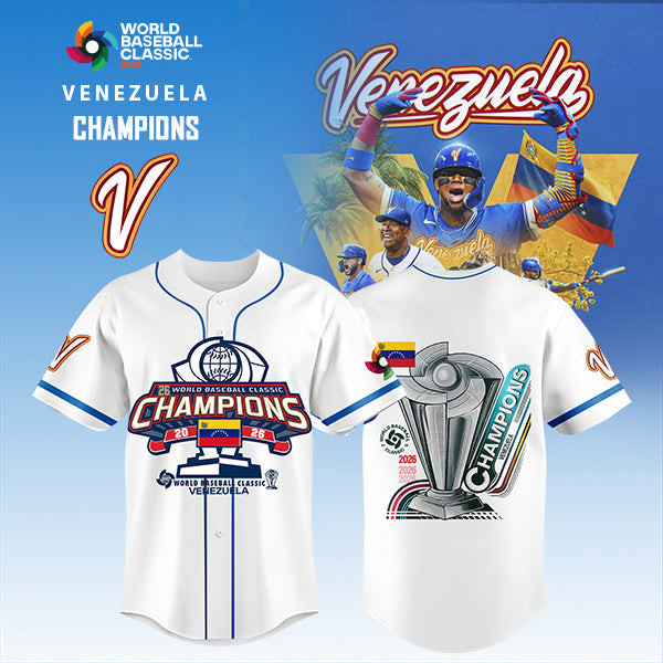 World Baseball Classic x Venezuela Champions 2026 Jersey Baseball Fan Merch Game Day Gear