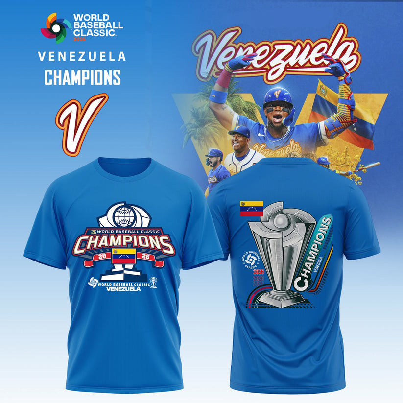 World Baseball Classic x Venezuela Champions 2026 T-Shirt Baseball Game Day Shirt Gift For Fans