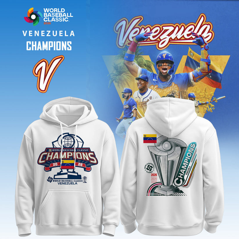 World Baseball Classic x Venezuela Champions Hoodie 2026 WBC Apparel Best Fan Gear