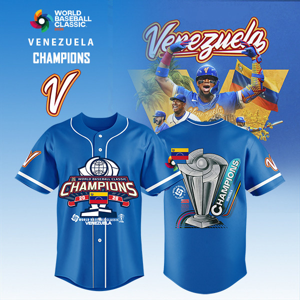 World Baseball Classic x Venezuela Champions Jersey 2026 WBC Clothes Fan Gear