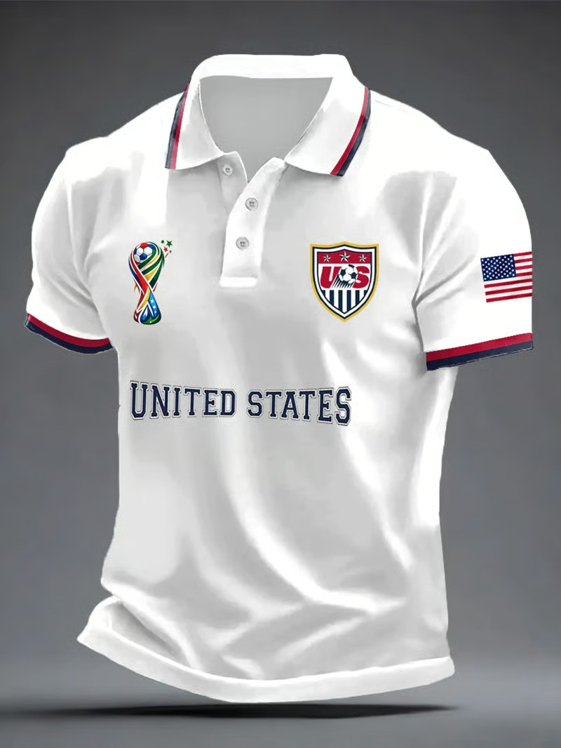 World Cup 2026 United States Soccer Polo Shirt USA National Team Fan Gear Gift For Supporters