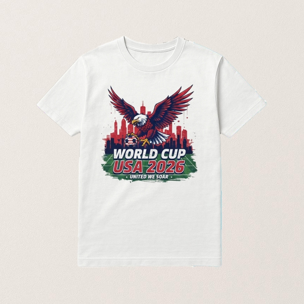 World Cup USA Eagle Soccer 2026 T-Shirt United We Soar Shirt Gifts Ideas For Fans