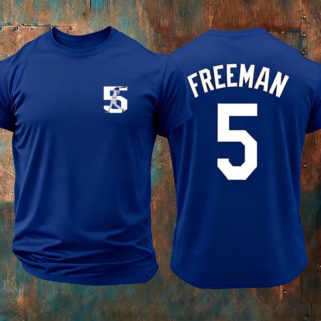 World Series Merch 2025 5 Freeman T-Shirt LA Dodgers Back To Back Champions Shirt Dad Gifts World Series Merch 2025 5 Freeman T-Shirt LA Dodgers Back To Back Champions Shirt Dad Gifts