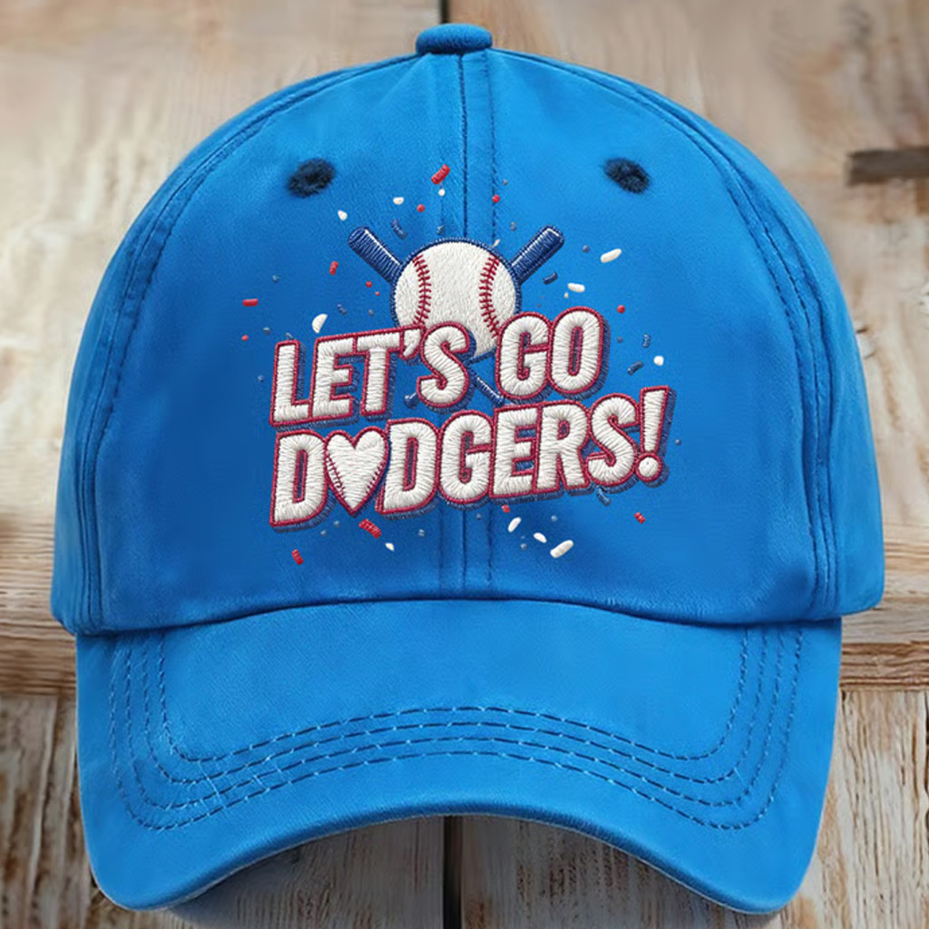 World Series Merch 2025 Let's Go LAD Embroidered Hat Game Day Hat Gifts For Baseball Lovers