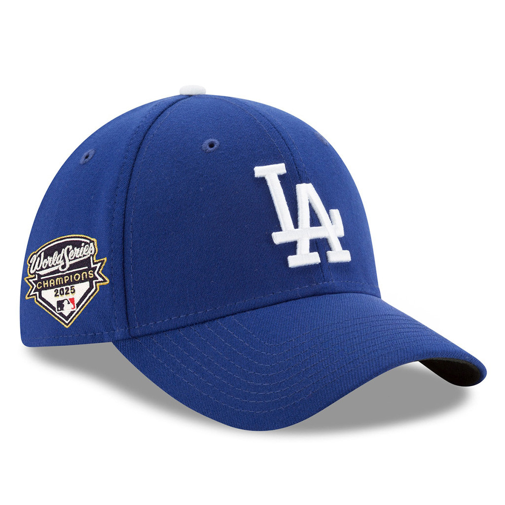 World Series Merch 2025 Los Angeles Dodgers New Era Royal 2025 World Series Champions Hat Embroidered