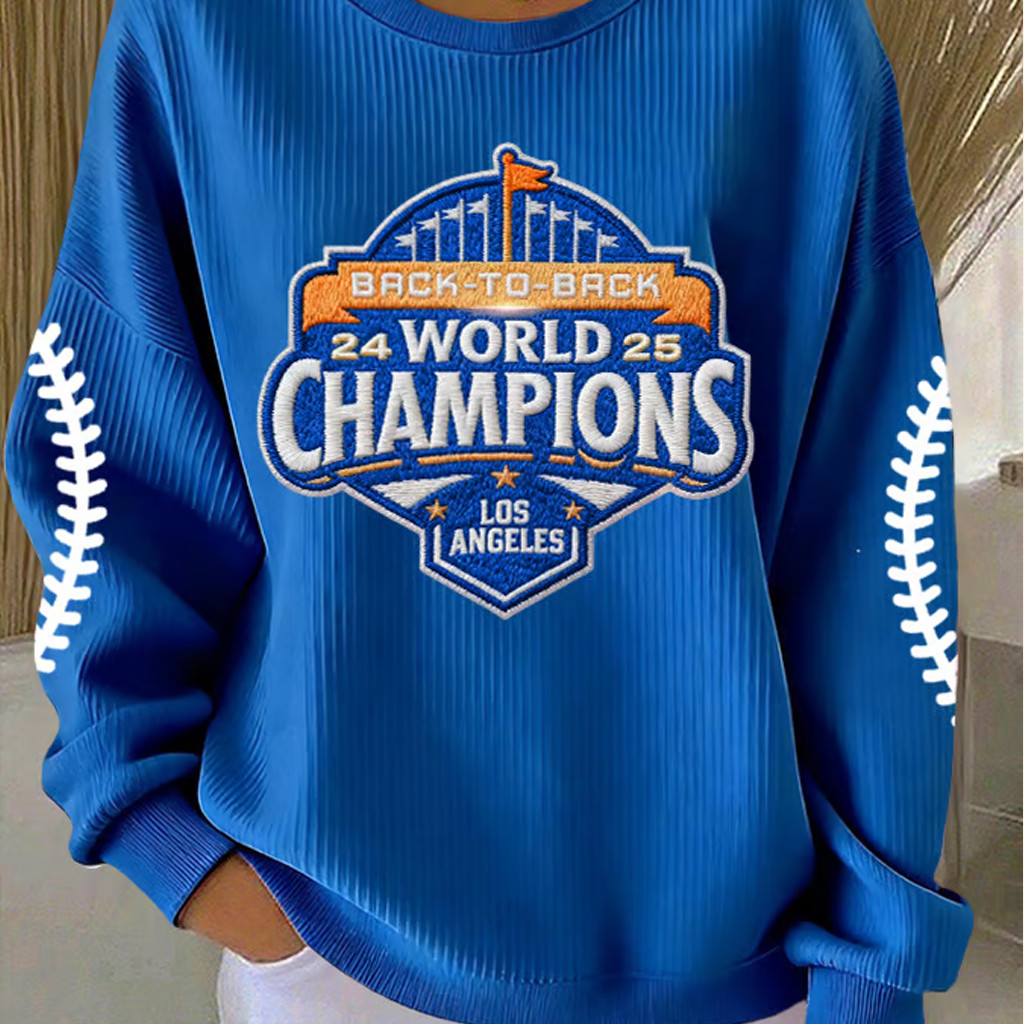 World Series Merch 2025 Sweatshirt LA Dodgers Back To Back Champions Apparel Game Day Sweatshirt World Series Merch 2025 Sweatshirt LA Dodgers Back To Back Champions Apparel Game Day Sweatshirt