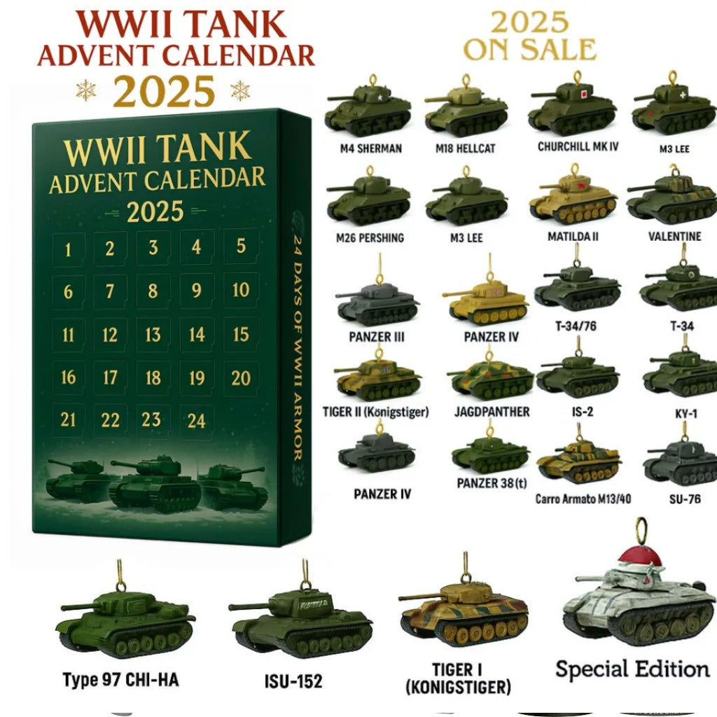 World War Ii Wwii Tank Advent Calendar 2025 Christmas Day Countdown Xmas Gifts For Kids