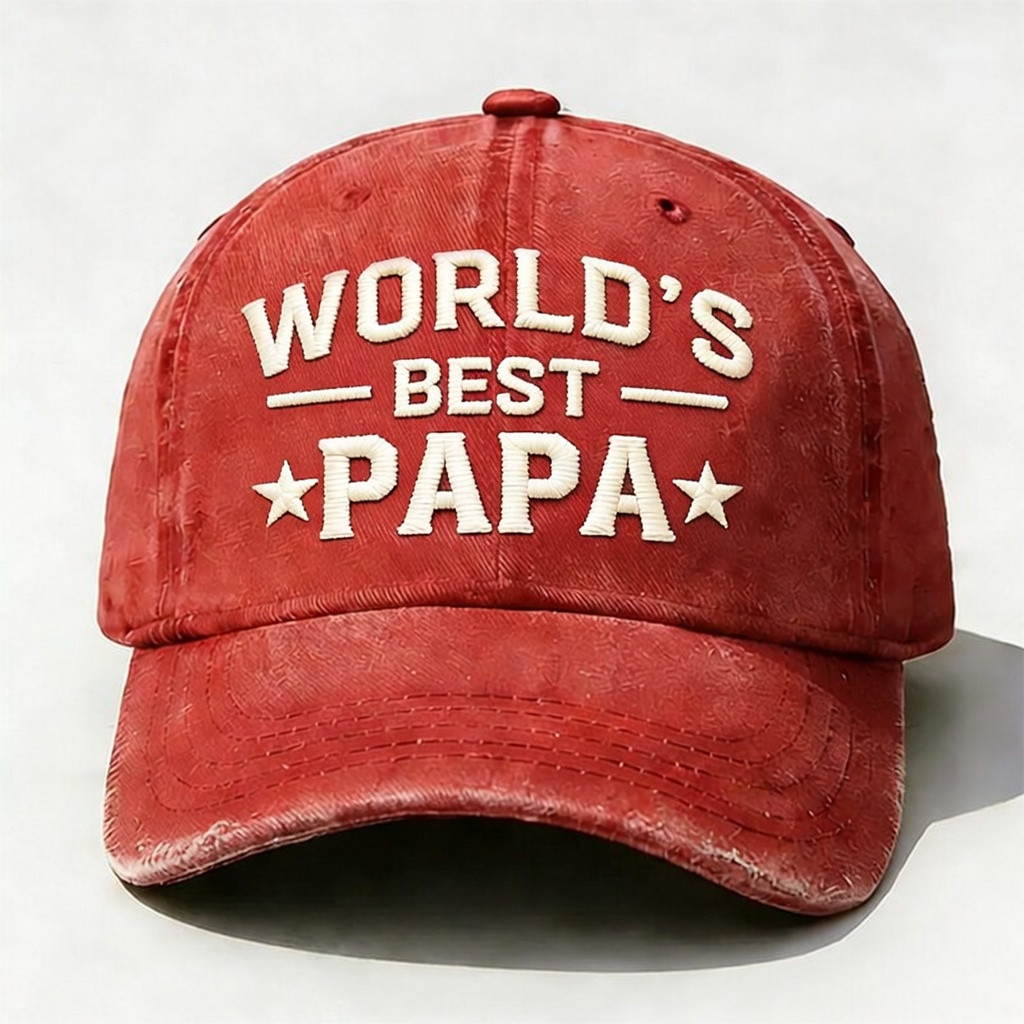 World's Best Papa Baseball Cap Funny Dad Hat Best Gift For Father's Day