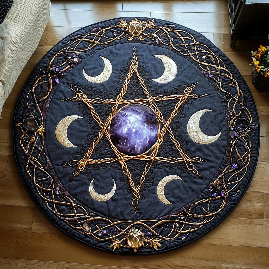 Woven Magic Quilted Round Mat Home Front Door Design Christmas Gifts For A Deer Hunter