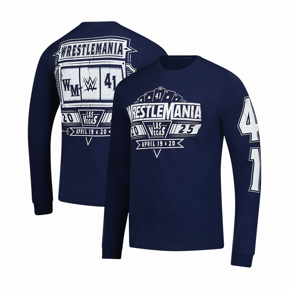 WrestleMania 41 Las Vegas Commemorative Long Sleeve Shirt WWE Apparel Fans Gift