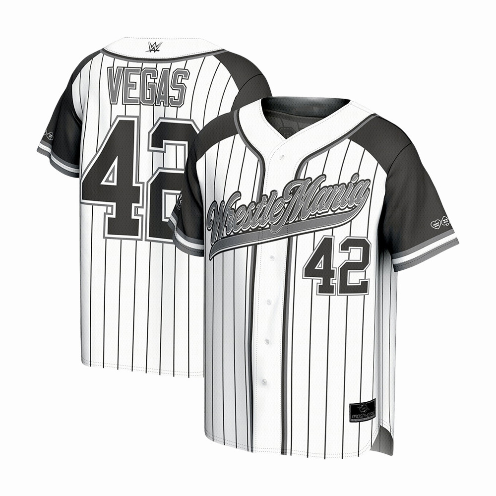 WrestleMania 42 Baseball Fashion Jersey WWE Streetwear Clothes WWE Lover Gift For Husband