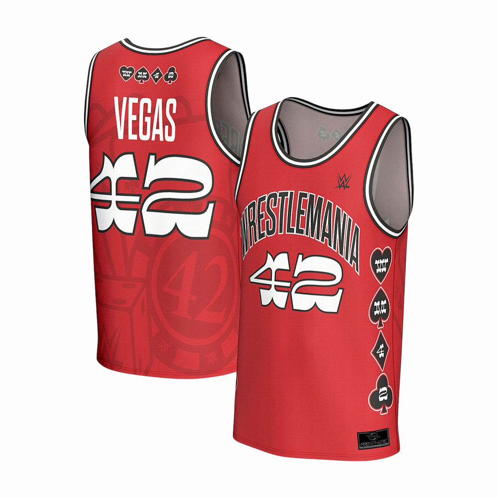 WrestleMania 42 Basketball Fashion Jersey WWE Streetwear Apparel Present For Boyfriend