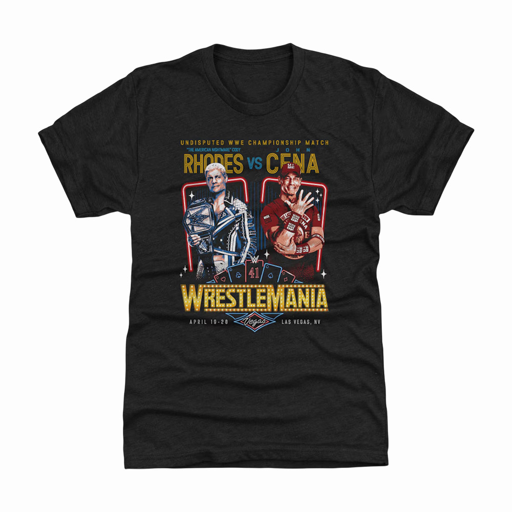 WrestleMania Cody Rhodes Vs John Cena T-Shirt WrestleMania Vegas Clothes Present For Him