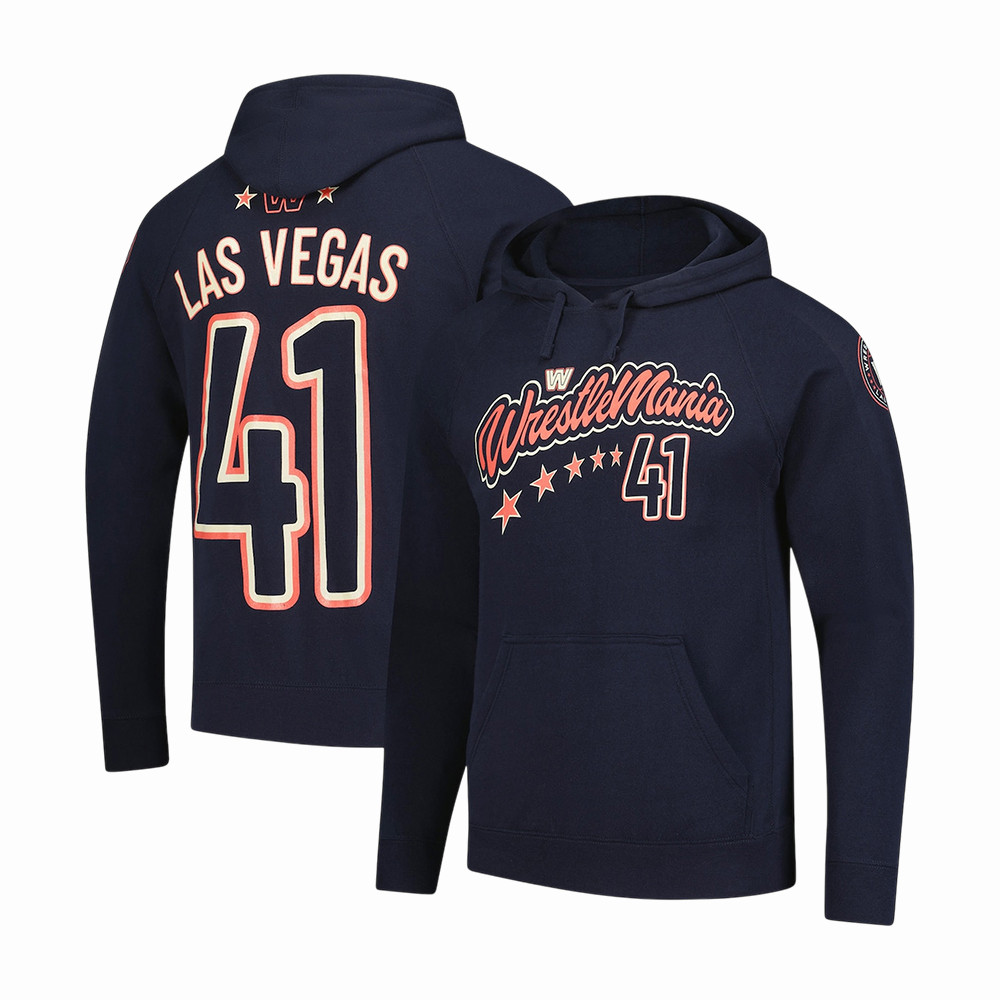WrestleMania Five Stars Las Vegas 41 Raglan Hoodie WrestleMania Vegas Apparel Gift For Husband