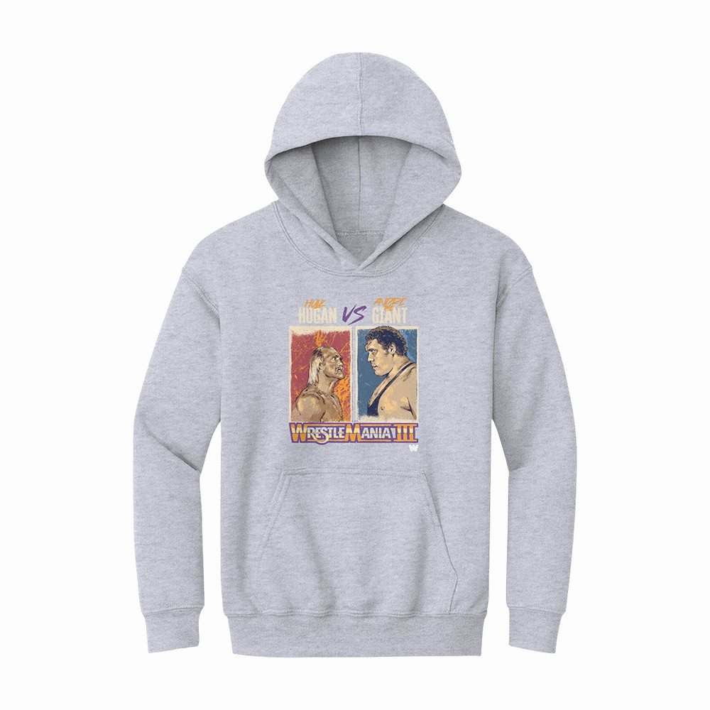 WrestleMania III Hulk Hogan Vs Andre The Giant Hoodie WrestleMania Vegas Hooded Sweatshirt