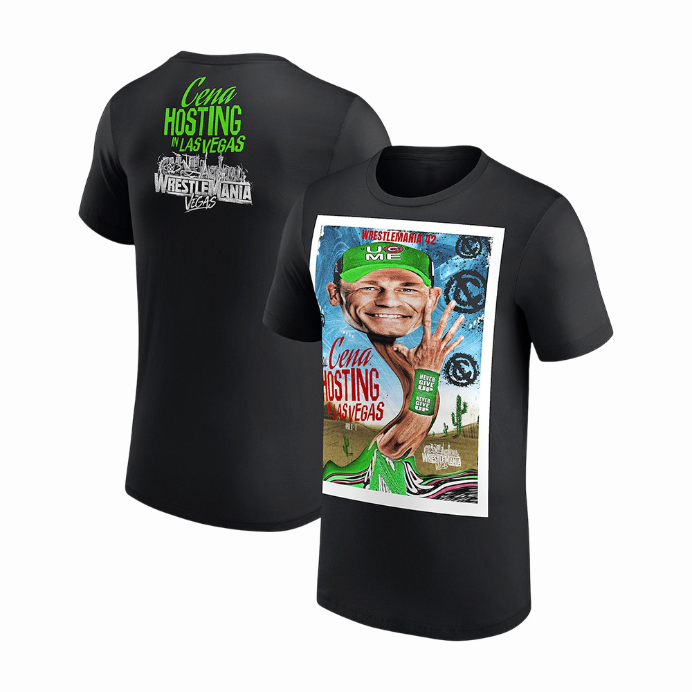 WrestleMania John Cena Hosting In Las Vegas T-Shirt John Cena Merch Gift For Fans