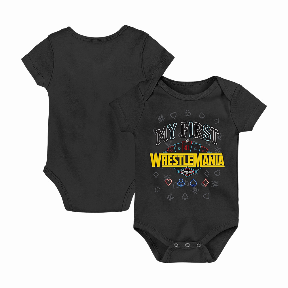 WrestleMania My First WrestleMania Onesie World Wrestling Entertainment Merch Gift For WWE Fans