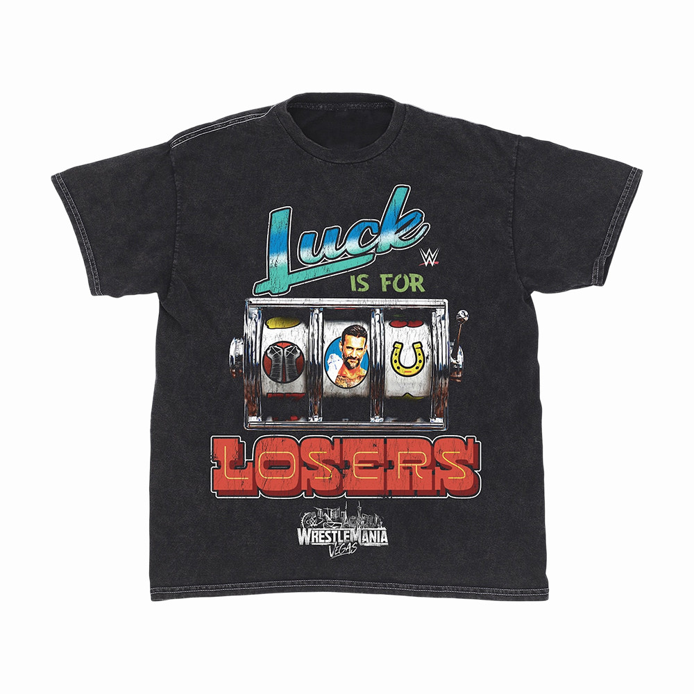 WrestleMania Risk It All T-Shirt Luck Is For Losers Shirt WWE WrestleMania Gear