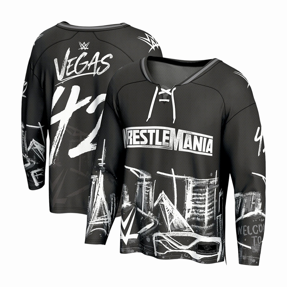 WrestleMania Skyline Hockey Jersey WWE Streetwear Apparel Present For WWE Lovers