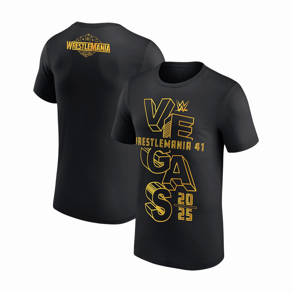 WrestleMania Stacked Vegas T-Shirt World Wrestling Entertainment Clothes WWE Lover Gift For Him