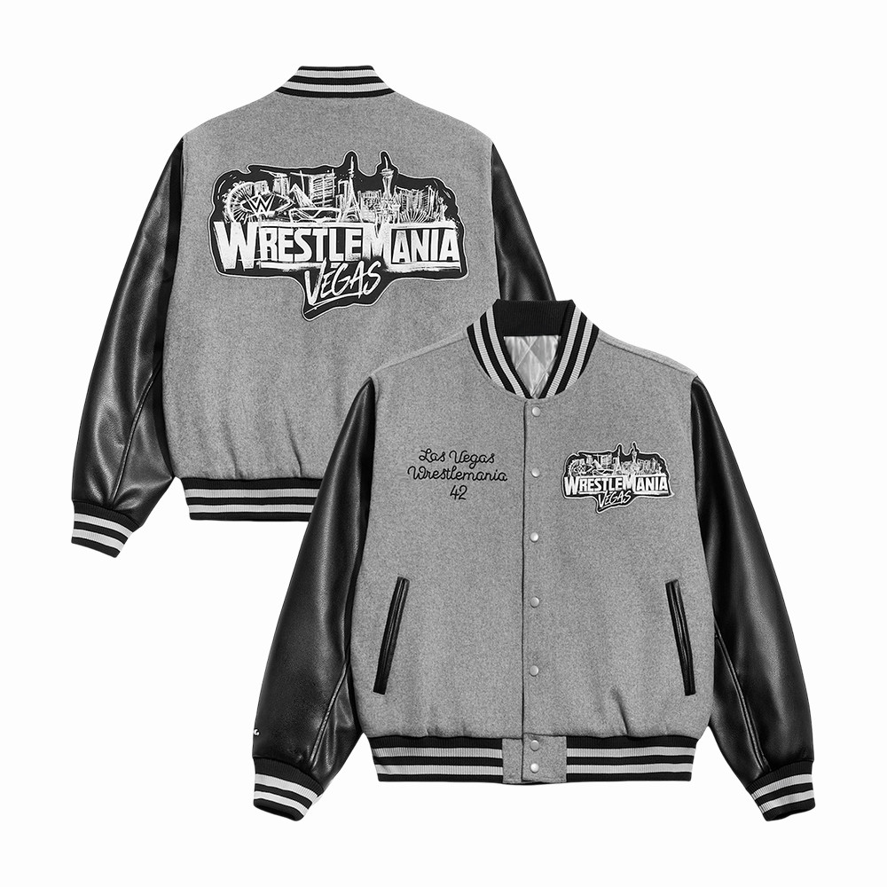 WrestleMania Vegas 42 Bomber Jacket WrestleMania Vegas Apparel WWE Lover Present