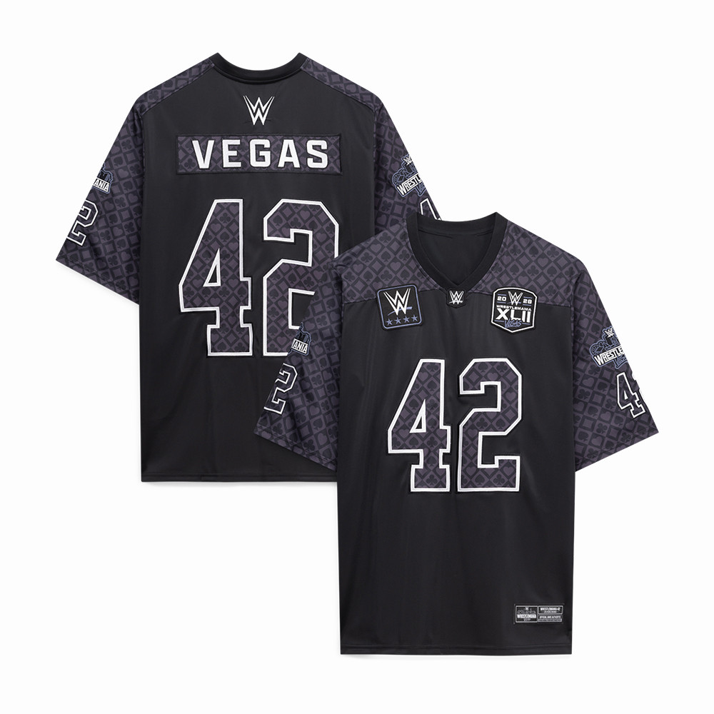WrestleMania Vegas 42 Football Jersey WrestleMania Vegas Merch Present Idea For Him