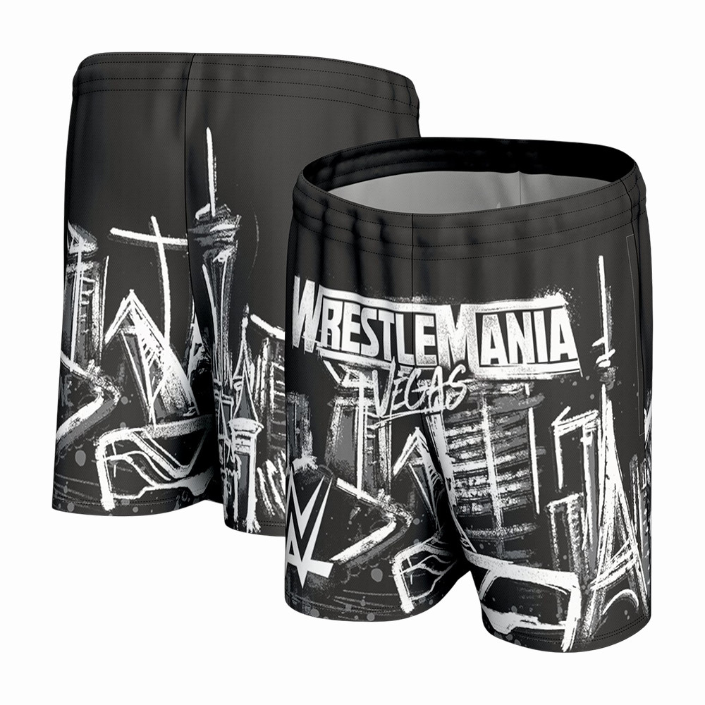 WrestleMania Vegas 42 Skyline Shorts WrestleMania Vegas Merch Unique Gift For WWE Enthusiasts
