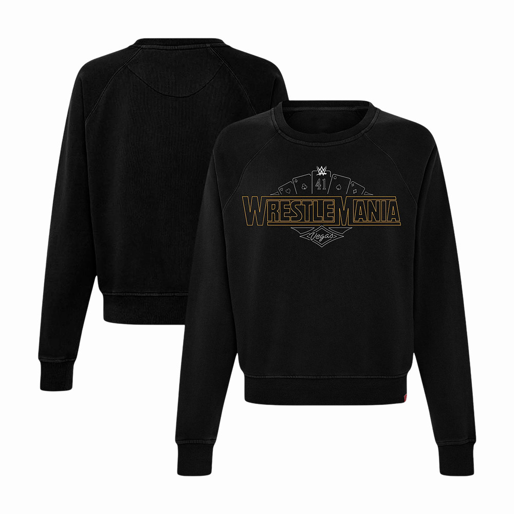 WrestleMania Vegas Ashlyn Raglan Sweatshirt WWE Streetwear Apparel Present For Boyfriend
