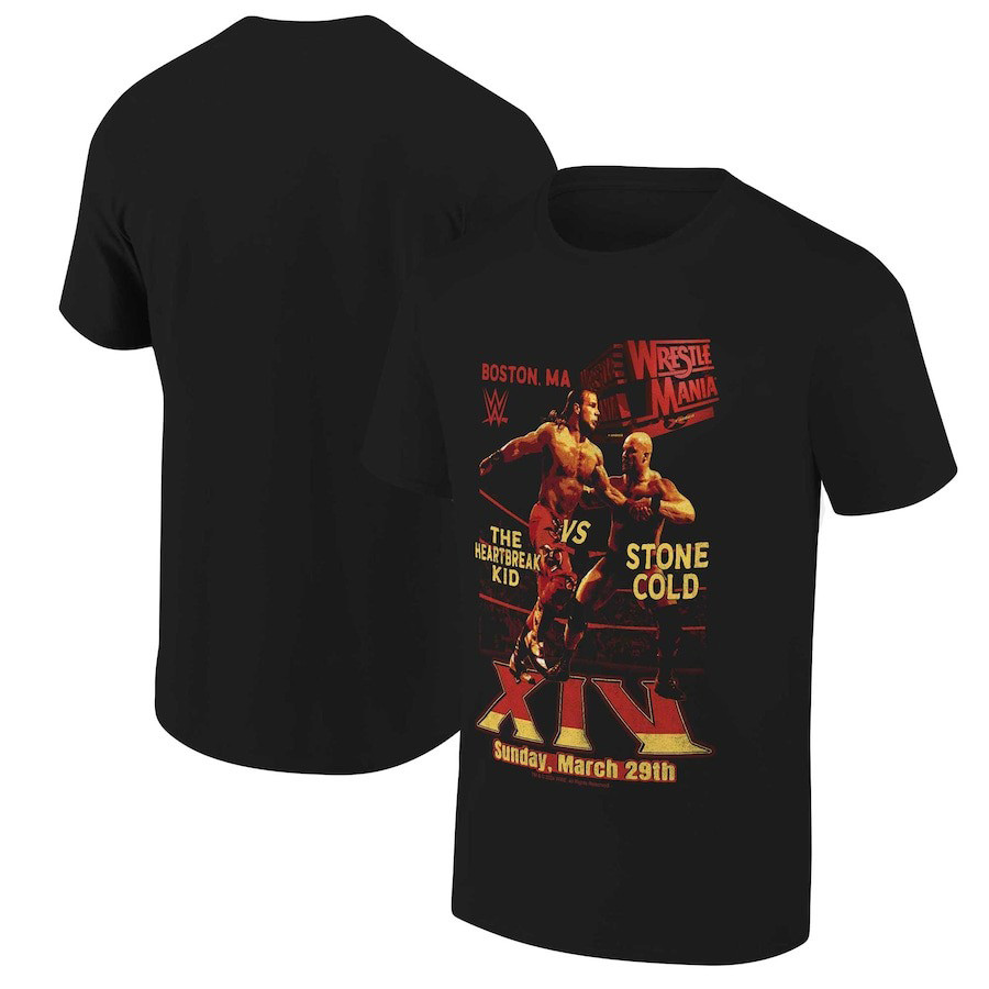 WrestleMania WWE 2025 Shirt WrestleMania XIV The Heartbreak Kid vs. Stone Cold T-Shirt