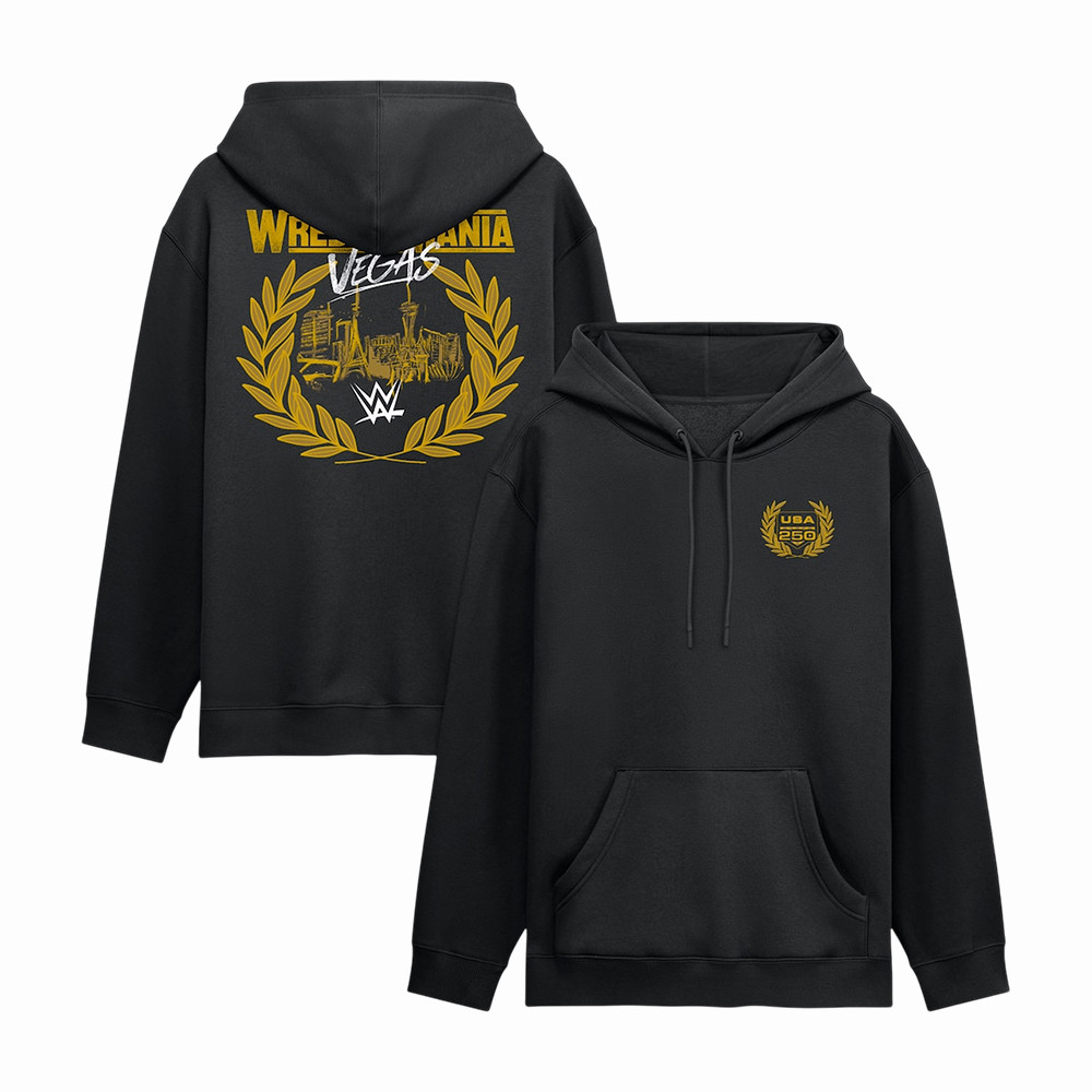 WrestleMania x USA Legacy Hoodie WrestleMania Vegas Apparel Present For Brothers
