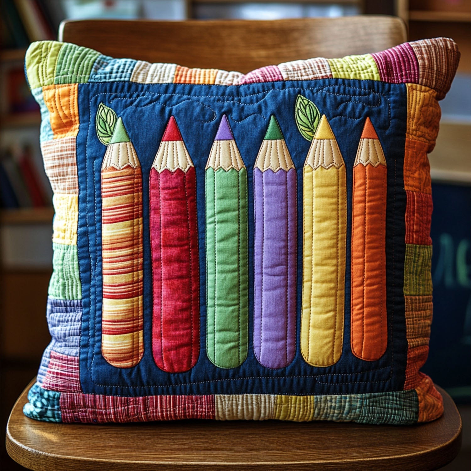 Writing Wonders Quilted Pillow Case Throw Pillow Cases Back To School Gifts For Students