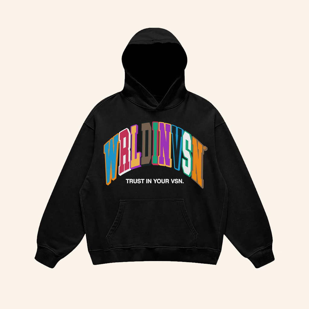 WRLDINVSN Merch Big Arch Hoodie Trust In Your VSN Hoodie Gifts For Brother WRLDINVSN Merch Big Arch Hoodie Trust In Your VSN Hoodie Gifts For Brother