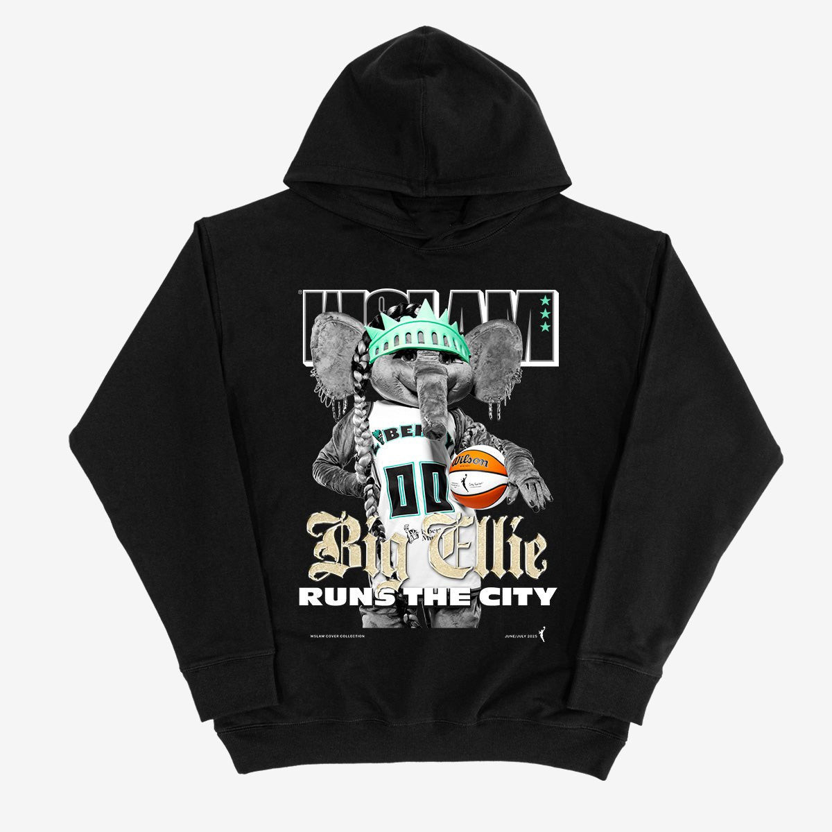 WSLAM Cover Big Ellie Runs The City Hoodie Basketball Hooded Sweatshirt Game Day Gear