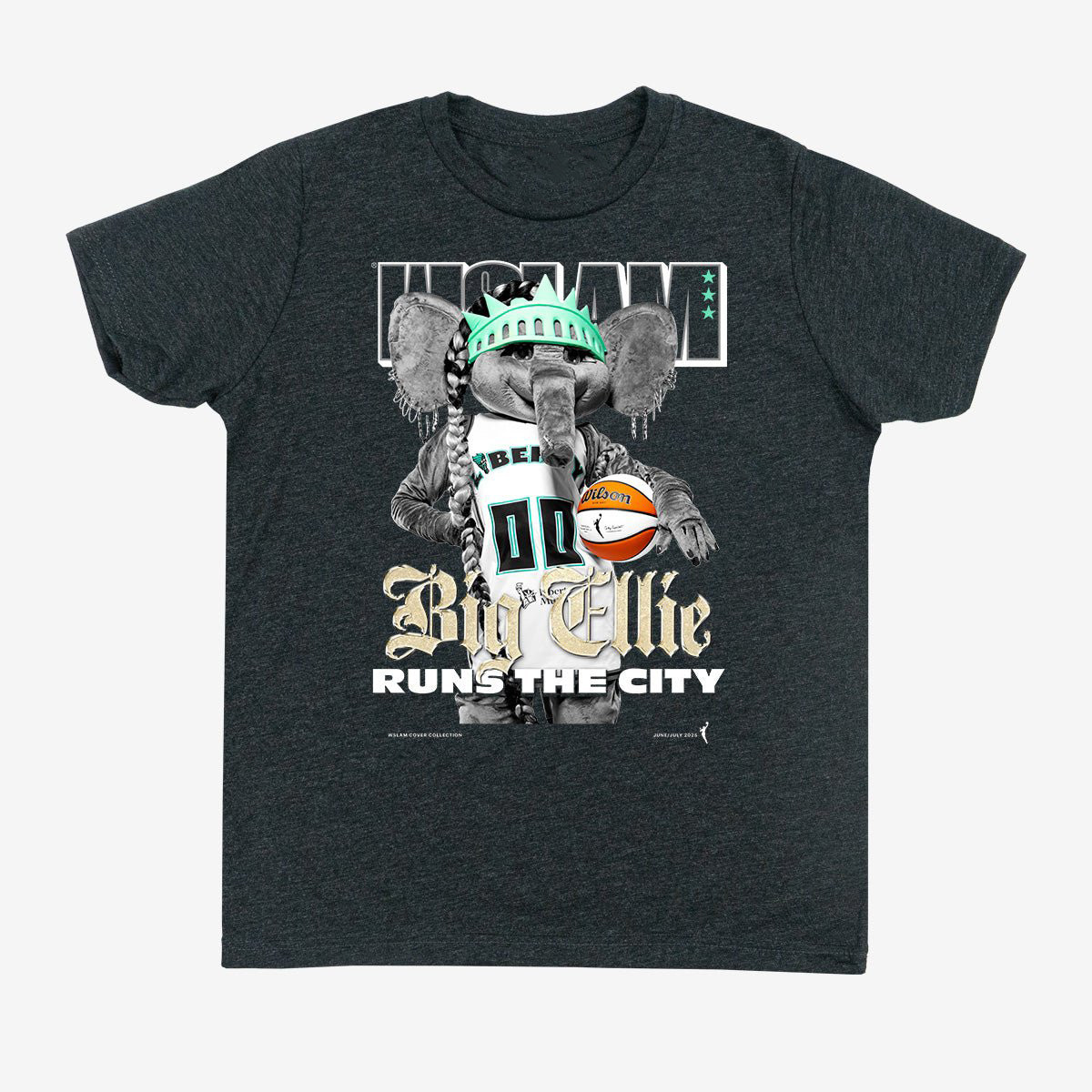 WSLAM Cover Tee Big Ellie T-Shirt New York Liberty Merch Basketball Lover Gift Idea