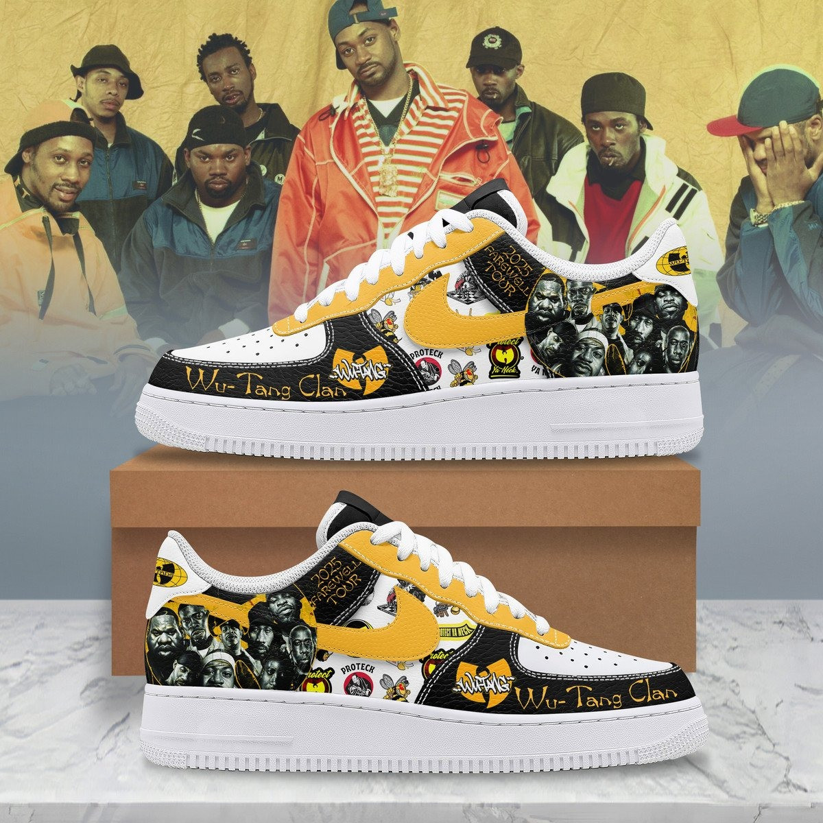 Wu Tang Clan 2025 Ringwell Tour AF1 Shoes Best Gifts For Uncle