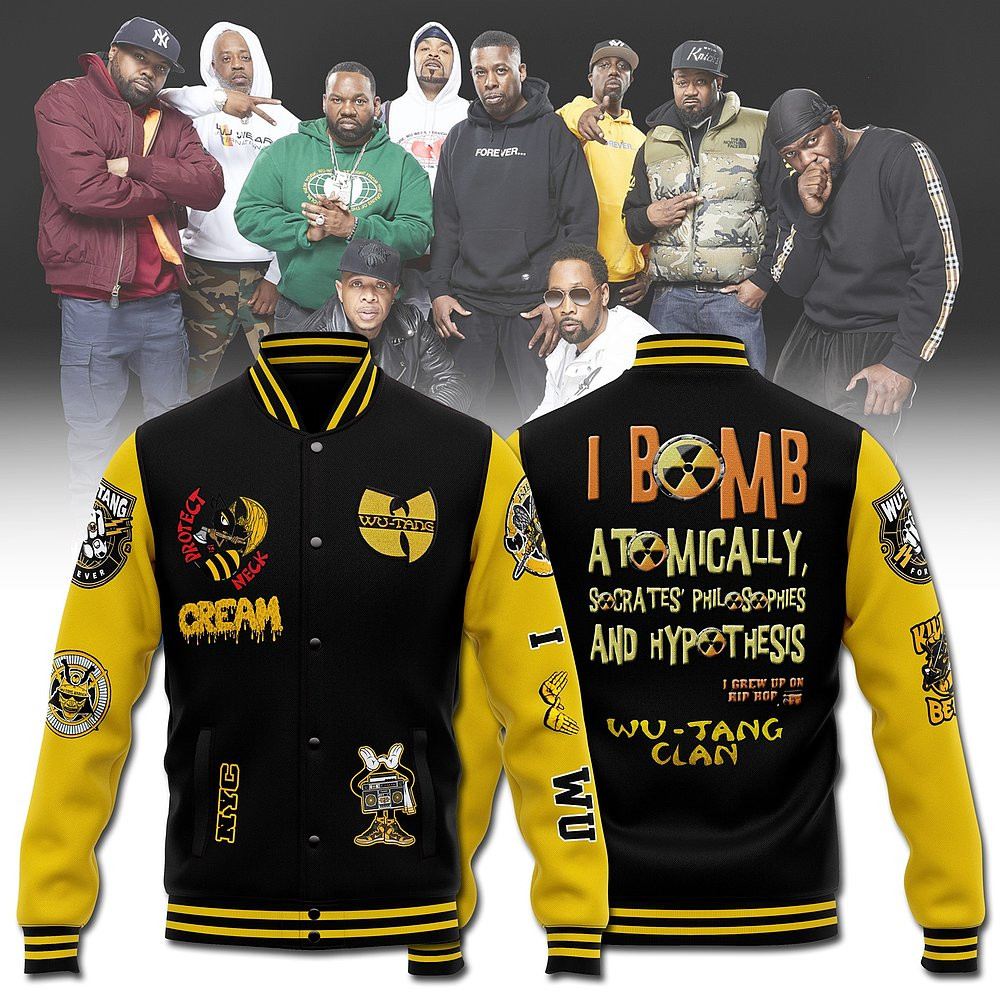 Wu-Tang Clan I Bomb Atomically Baseball Jacket Wu Tang Merch Best Gift For Fans