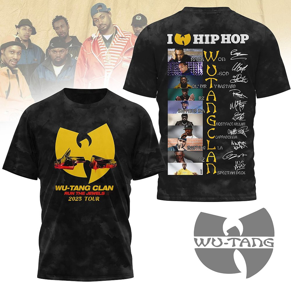 Wu Tang Clan Run The Jewels 2025 Tour T-Shirt Best Gift For Music Fans